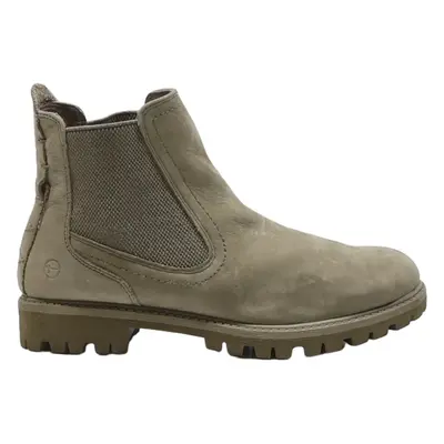 TAMARIS Chelsea Boots Grey Leather Womens UK 4