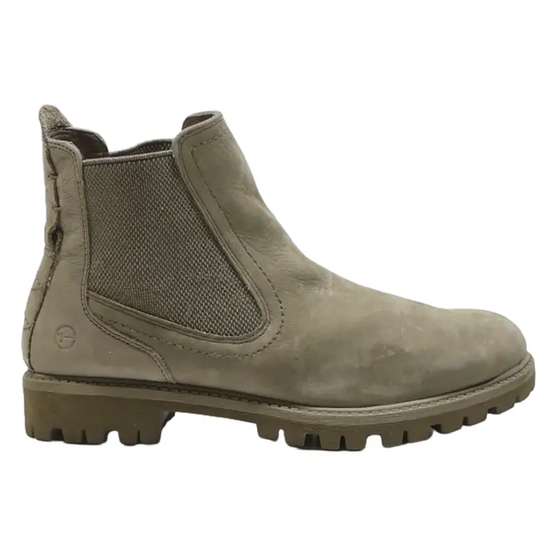 TAMARIS Chelsea Boots Grey Leather Womens UK 4