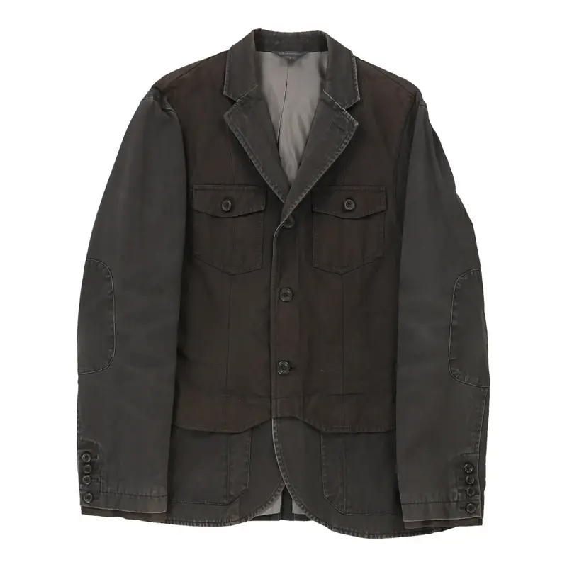 Armani Exchange Jacket - Medium Grey Cotton | Size: medium