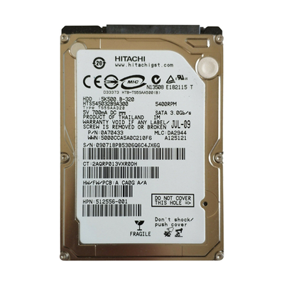 512556-001 HP 320GB 5400RPM SATA 3Gb/s 8MB Cache 2.5-inch Hard Drive