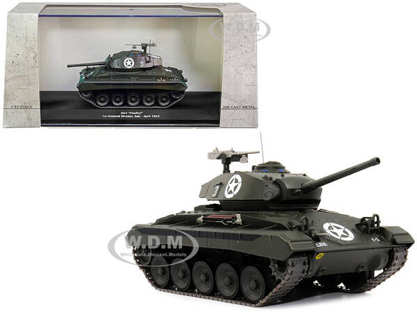 M24 Chaffee Tank #3 U.S.A. 1st Armored Division, Italy, April 1945 1/43 Diecast Model by AFVs of WWII