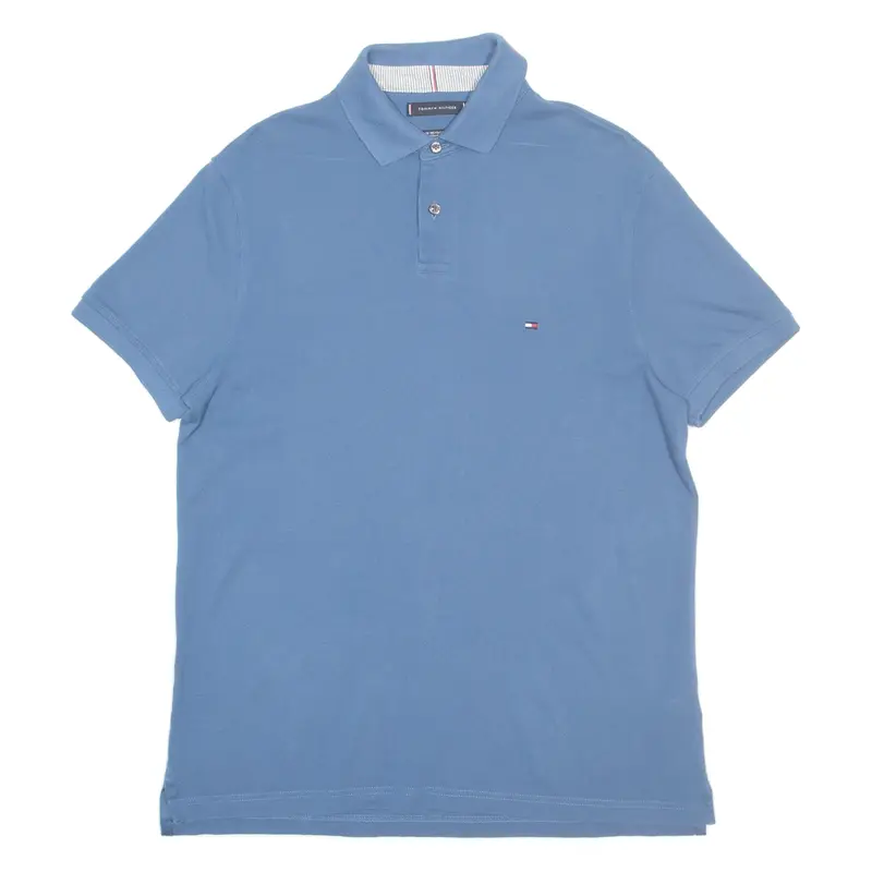 TOMMY HILFIGER Mens Polo Shirt Blue L