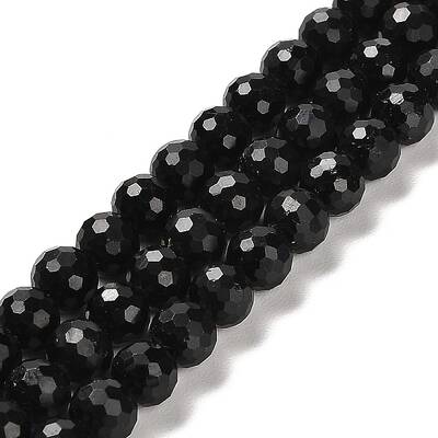 Natural Black Tourmaline Beads Strands