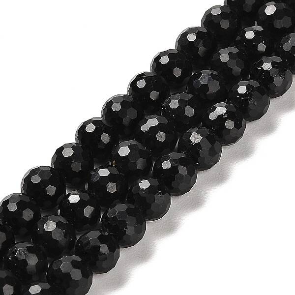Natural Black Tourmaline Beads Strands
