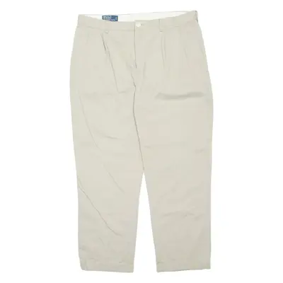 POLO RALPH LAUREN Chino Mens Trousers Cream Regular Straight W38 L32