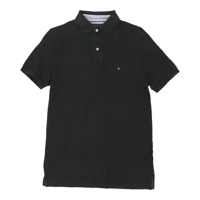 Tommy Hilfiger Polo Shirt - Small Black Cotton