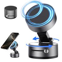 Vacuum Magnetic Suction Phone Holder,XO Upgraded 360° Adjustable Suction Cup Car Phone Mount,Hands-Free Cell Phone Holder fo...