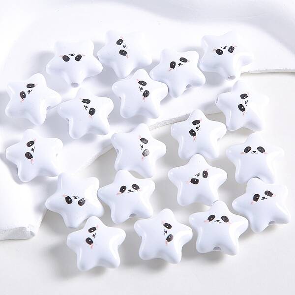 Star Shape Plastic Beads
