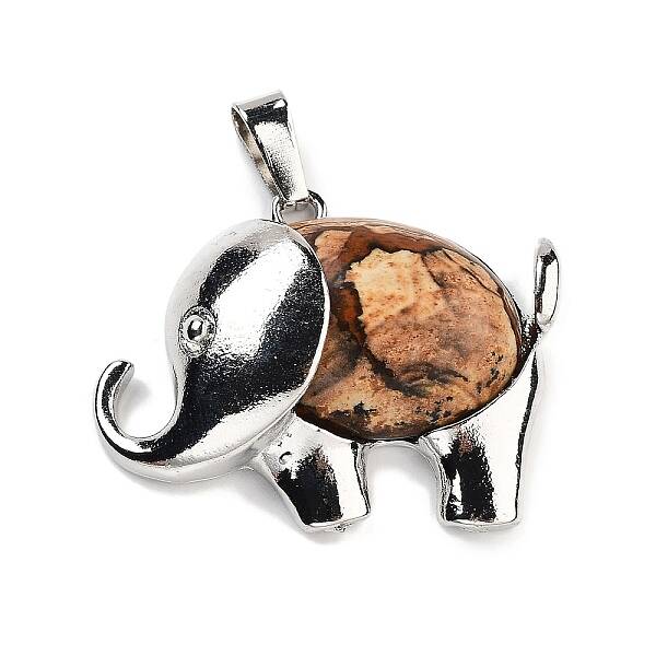 Natural Picture Jasper Pendants