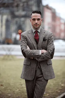 Tweed Suit Gray