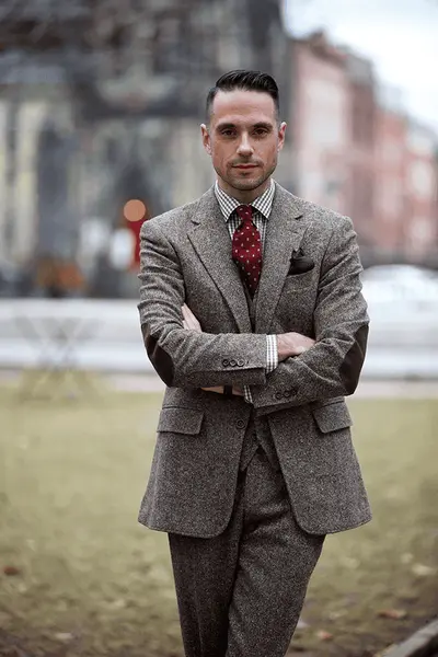 Tweed Suit Gray