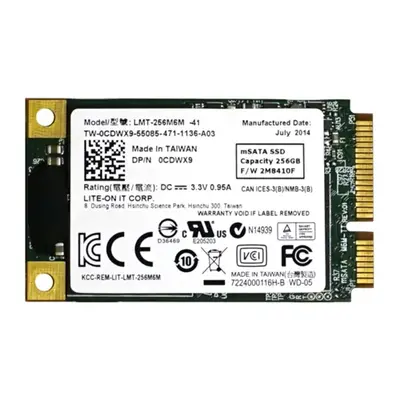 CDWX9 Dell 256GB Multi-Level Cell SATA 6Gb/s mSATA 1.8-Inch Solid State Drive for Alienware Notebooks