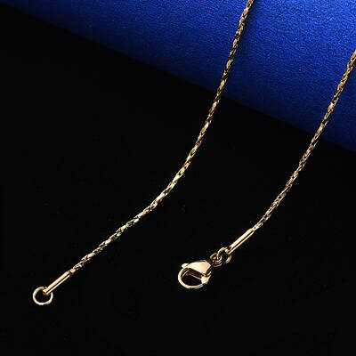 PVD Vacuum Plating 304 Stainless Steel Boston Link Chain Necklace