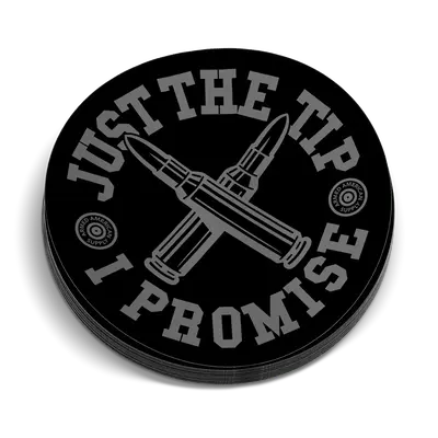 Just The Tip Hard Hat Decal