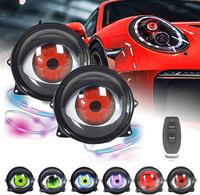 Devil Eyes Light for Cars, 12V LED Headlight with Adjustable Eye Pattern - Cool Car Accessories,Remote control,Vehicle Custom...