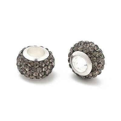 Rondelle Polymer Clay European Beads
