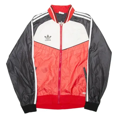 ADIDAS Toshiba Football Club Mens Track Jacket Red Colourblock M