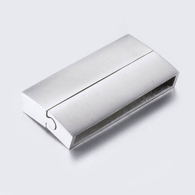 Tarnish Resistant 304 Stainless Steel Magnetic Clasps with Glue-in Ends