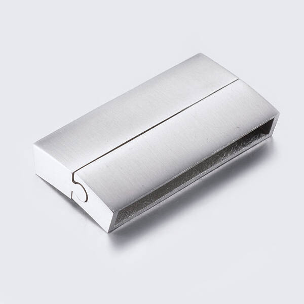 Tarnish Resistant 304 Stainless Steel Magnetic Clasps with Glue-in Ends