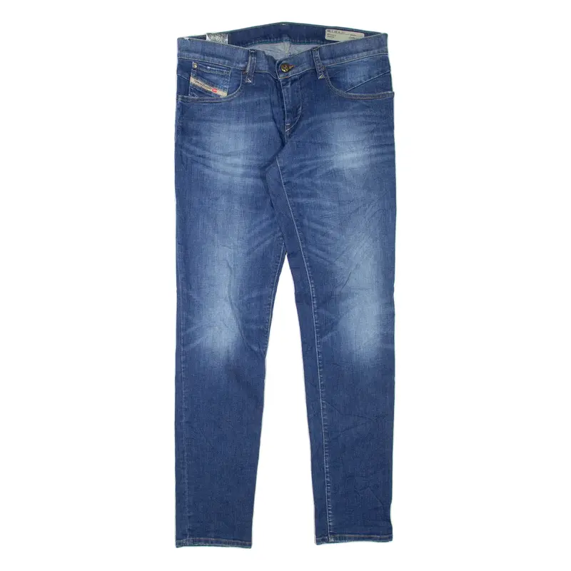 DIESEL Womens Jeans Blue Regular Skinny Stone Wash W30 L32