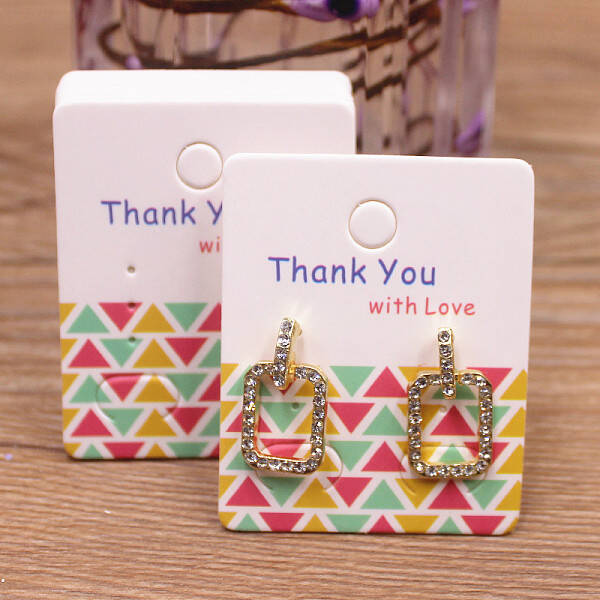 100Pcs Paper Earring Display Cards