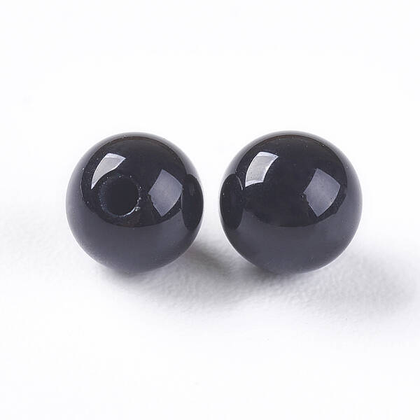 Natural Black Onyx Beads