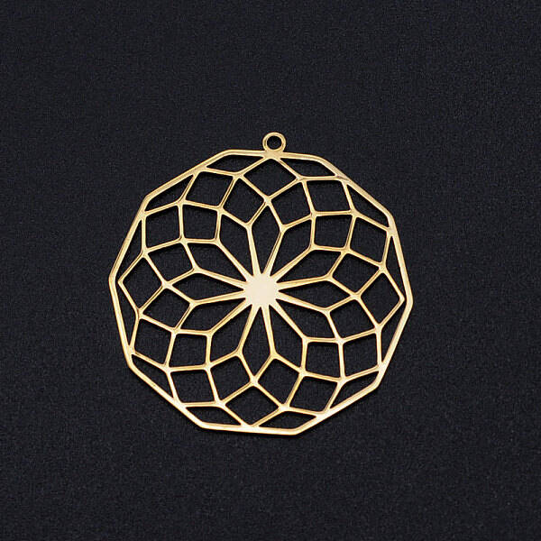 201 Stainless Steel Filigree Charms