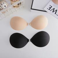 KISWON 2025 Newest Adhesive Bra Strapless Sticky Invisible Push up Silicone Bra for Backless Dress with Nipple Covers