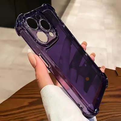 Clear Phone Case with Full Coverage, 1 Count Air Cushion Anti-fall Silicone Phone Case, TPU Phone Cases for iPhone 11 12 13 1...