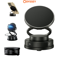 360° Adjustable Vacuum Magnetic Phone Holder, Suction Cup Phone Mount for Magsafe, Portable Cell Phone Holder for Car,Makeup...