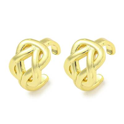 Brass Cuff Earrings