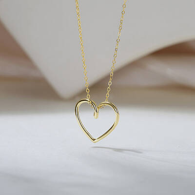 925 Sterling Silver Heart Pendant Necklaces for Women
