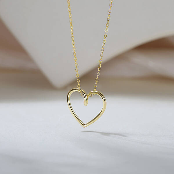 925 Sterling Silver Heart Pendant Necklaces for Women
