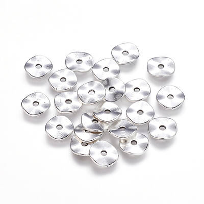 Tibetan Style Alloy Wavy Spacer Beads