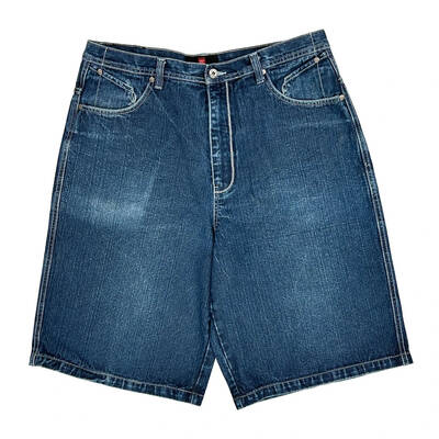 Boom X Denim Shorts - 36W 12L Blue Cotton
