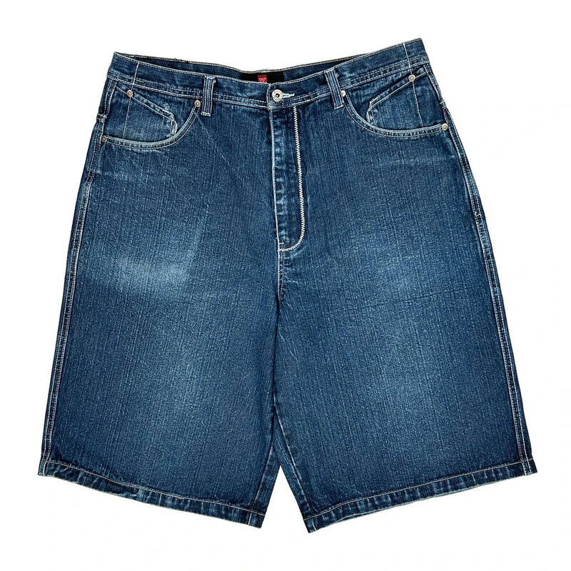 Boom X Denim Shorts - 36W 12L Blue Cotton
