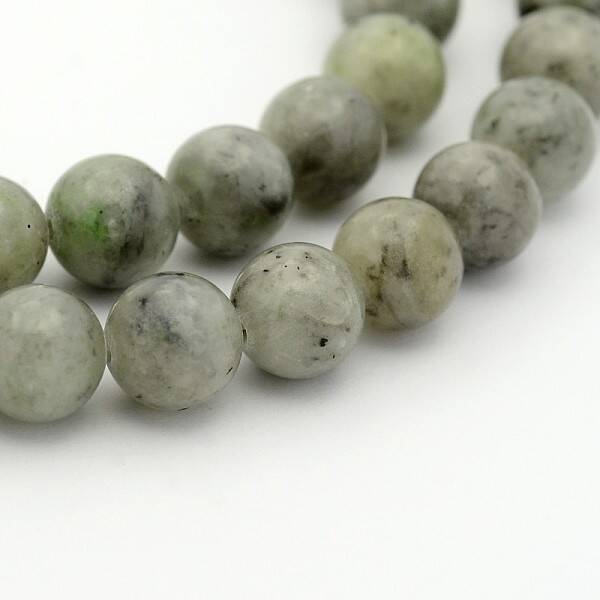 Natural Chinese Jade/Southern Jade Round Bead Strands