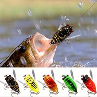 5PCS 3D Holographic Cicada Fishing Lures - Lifelike Biomimetic Cicada Shape, Realistic Swimming Action, Durable Construction ...