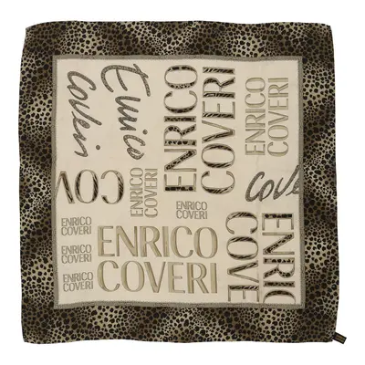 Enrico Coveri Scarf - No Size Beige Silk
