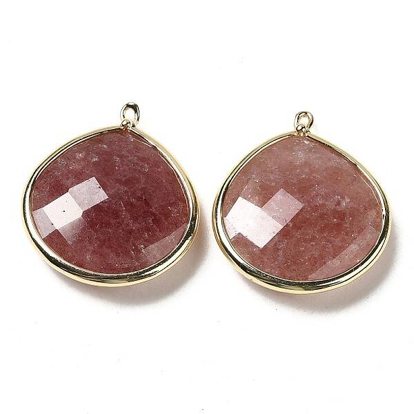 Natural Strawberry Quartz Pendants