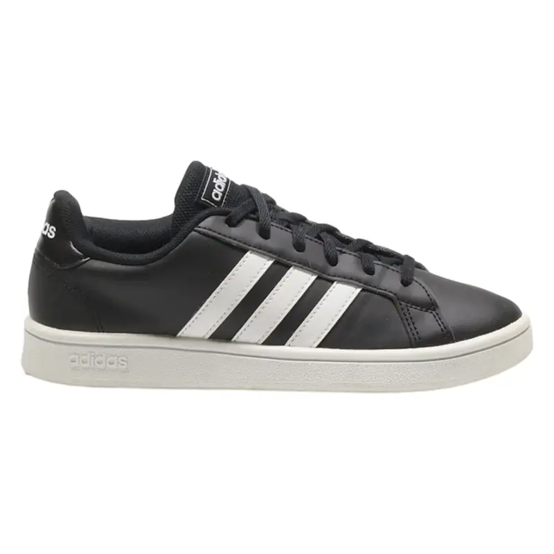 ADIDAS Grand Court 2021 Sneaker Trainers Black Leather Womens UK 5.5