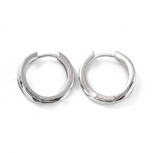 Small Clear Cubic Zirconia Hoop Earring for Women