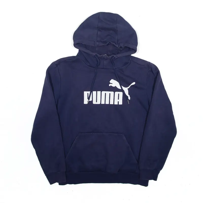 PUMA Hoodie Blue Pullover Mens S
