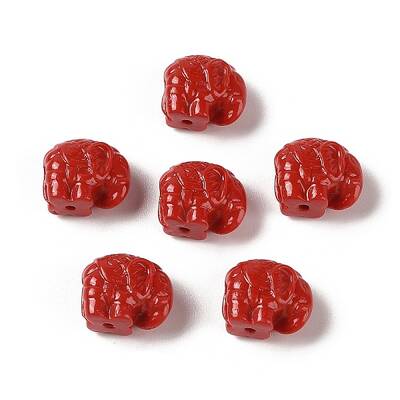 Synthetic Coral Carved Beads