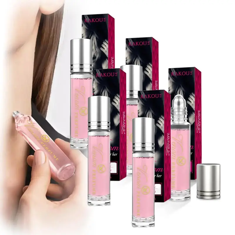 Women's Elegant Fragrance Rollerballs, 5 Counts Natural 1.5 Hours Perfumes for Dating Party Outdoor Entertainment, Perfume fo...