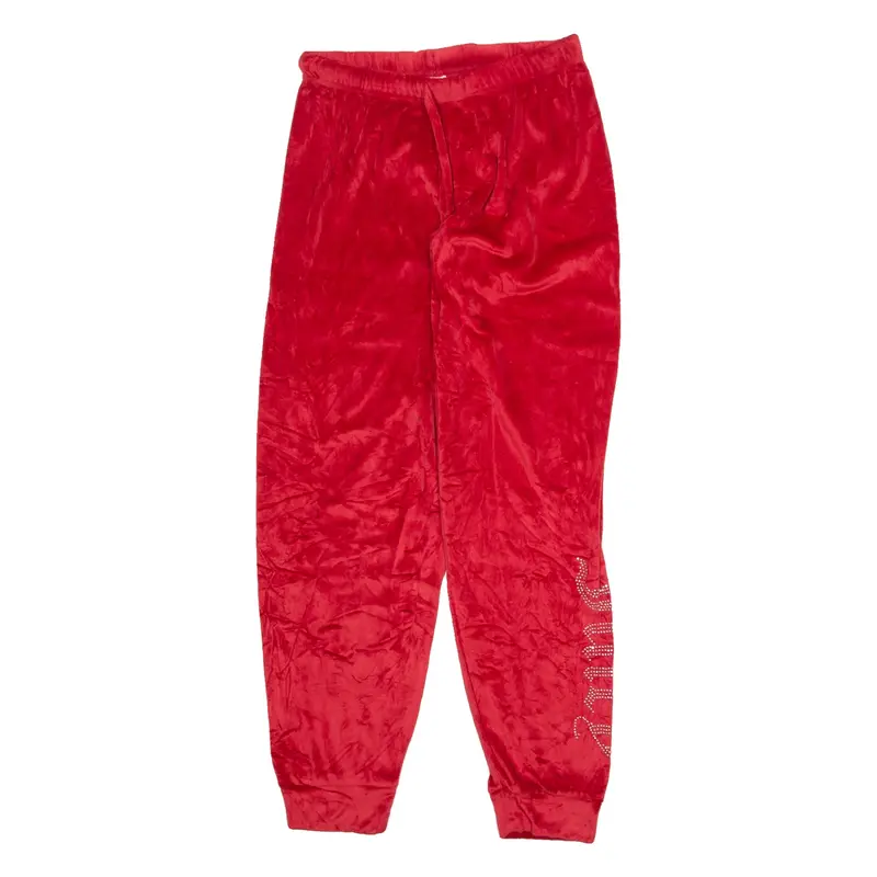 JUICY COUTURE Velour Womens Sweatpants Red Tapered M W26 L30
