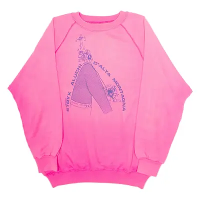 Womens Sweatshirt Pink USA M