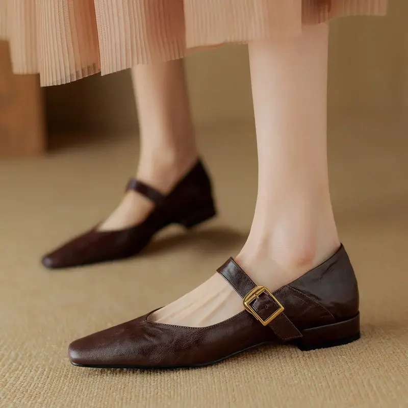CHIKO Willa Square Toe Block Heels Mary Jane Shoes