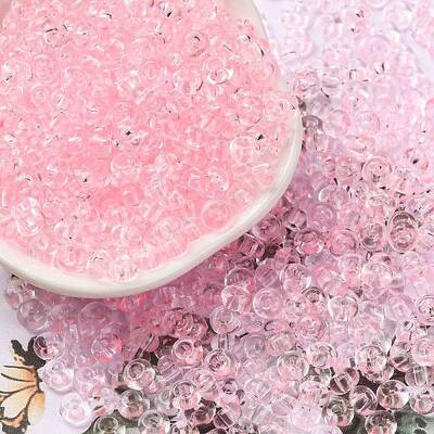 Baking Paint Transparent Colours Glass Round Beads