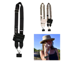Adjustable and removable smartphone accessories mobilephone, smartphone lanyard crossbody bag with wallet, anti-lost mobile p...